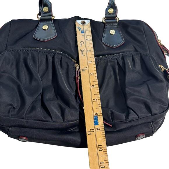 MZ Wallace Paige Nylon Black with Leather Trim Shoulder Bag Purse Handbag - Picture 10 of 11